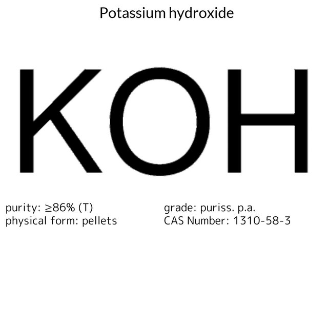 POTASSIUM HYDROXIDE, PELLETS