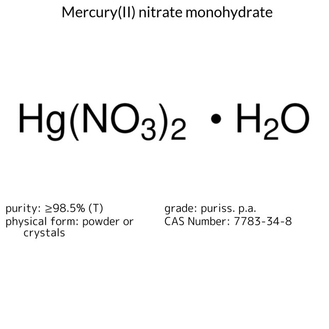MERCURIC NITRATE MONOHYDRATE, ACS