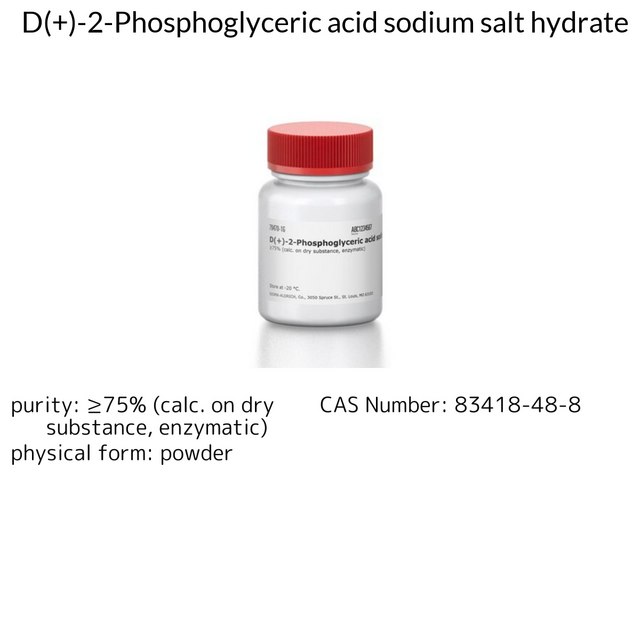 D(+)-2-Phosphoglyceric acid sodium salt hydrate