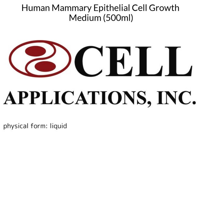 Human Mammary Epithelial Cell Growth