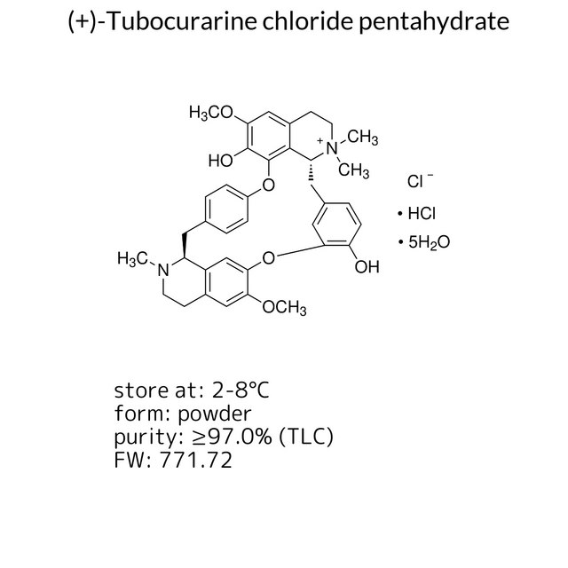 (+)-Tubocurarine chloride pentahydrate