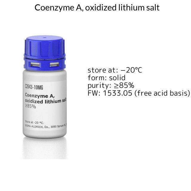 Coenzyme A, oxidized lithium salt
